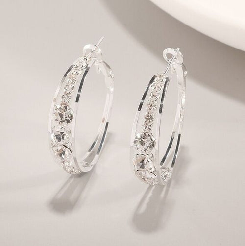 Load image into Gallery viewer, European And American Air Drill Mosaic Women&#39;s Earrings
