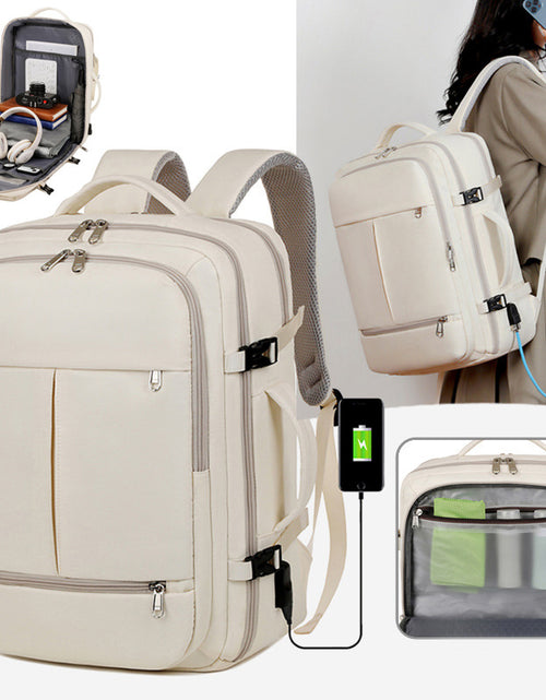 Load image into Gallery viewer, Large Capacity Backpack For Women Men Multiple Pockets And Zippers Versatile Computer Bags Business Travel Backpack
