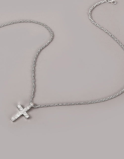 Load image into Gallery viewer, Cross Pendant Necklaces For Women Men Punk Hiphop Rope Chain On Neck Rapper Jewelry
