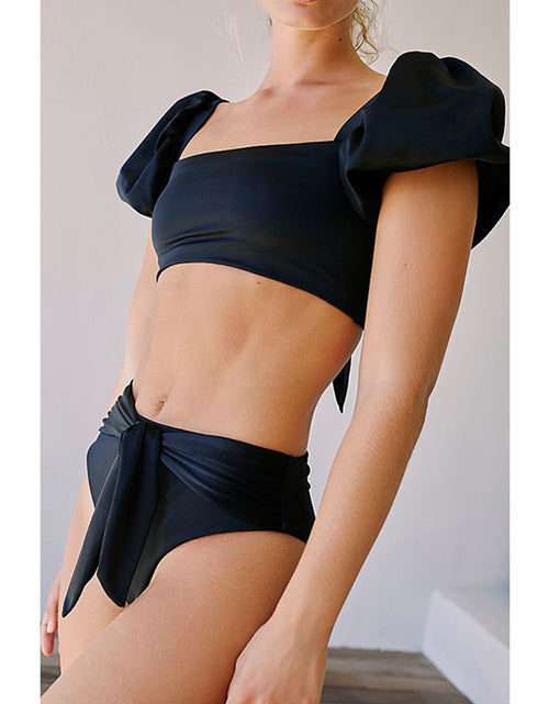 Load image into Gallery viewer, Hot-selling Ruffles Bikini Solid Color Bikinis Women Swimwear Sexy  Swim Suit Bandage Swimsuit Bikini

