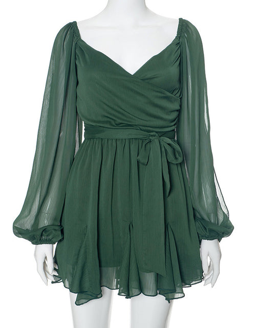 Load image into Gallery viewer, Women&#39;s Solid Color Slim Fit Short Dress
