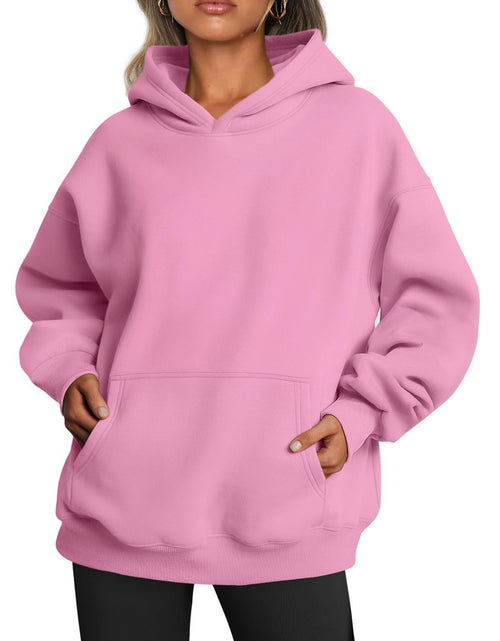 Load image into Gallery viewer, Women&#39;s Oversized Hoodies Fleece Loose Sweatshirts With Pocket Long Sleeve Pullover Hoodies Sweaters Winter Fall Outfits Sports Clothes
