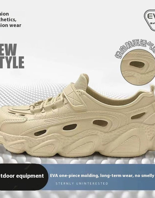 Load image into Gallery viewer, Men&#39;s Hole Shoes Thick-soled Beach Fishing Sandals
