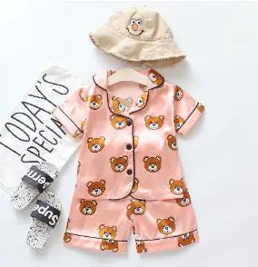 Satin Children's Pajamas (Single Piece)