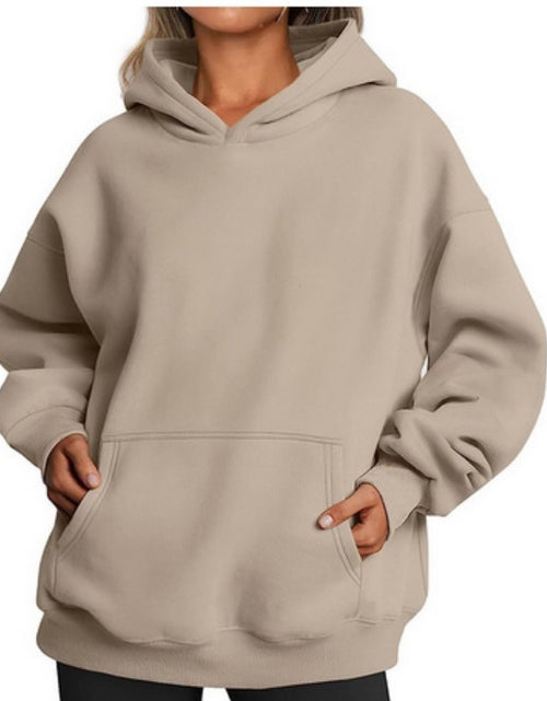 Load image into Gallery viewer, Women&#39;s Oversized Hoodies Fleece Loose Sweatshirts With Pocket Long Sleeve Pullover Hoodies Sweaters Winter Fall Outfits Sports Clothes
