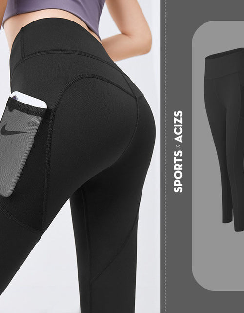 Load image into Gallery viewer, Yoga Pants Women With Pocket Leggings Sport Girl Gym Leggings Women Tummy Control Jogging Tights Female Fitness Pants
