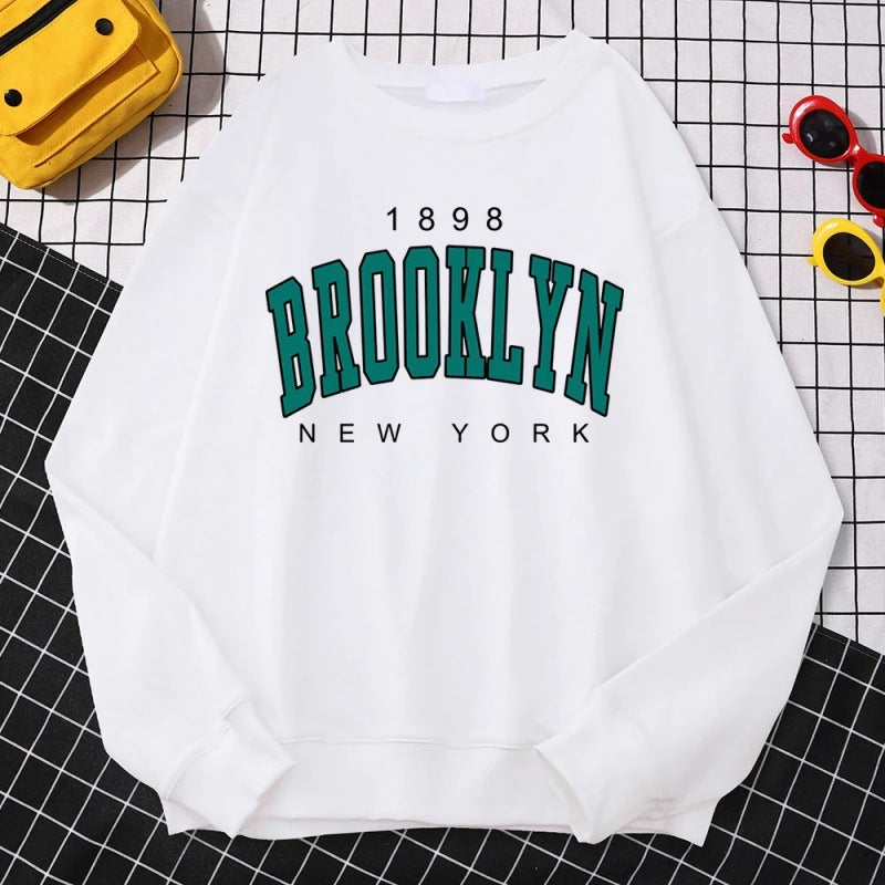 Trendy Casual Womens Sweatshirts 1898 Brooklyn