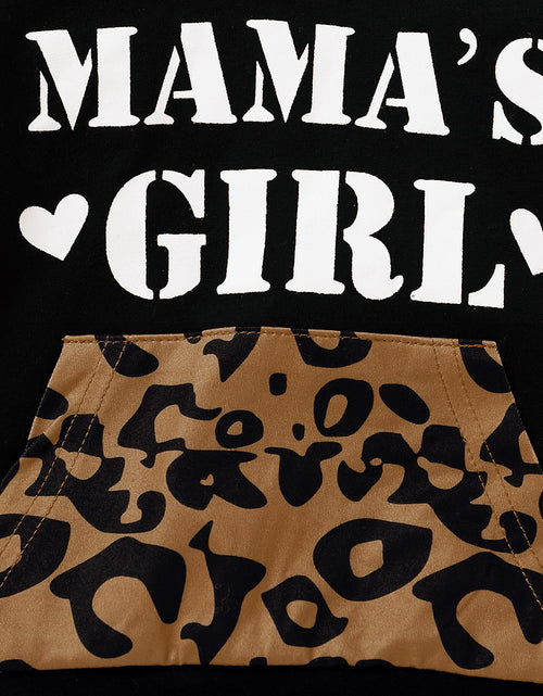 Load image into Gallery viewer, Clothes Letter Print Hooded Leopard-print Trousers
