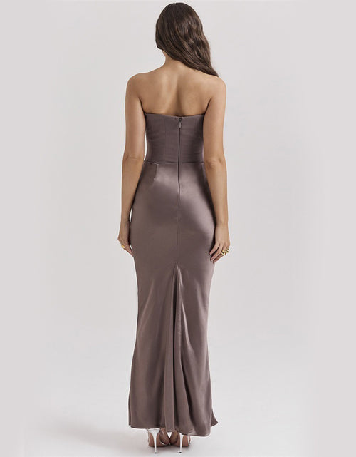 Load image into Gallery viewer, Slim Tube Top Long Dress Sexy Fashion Bandeau Backless Party Evening Dresses For Women Clothing
