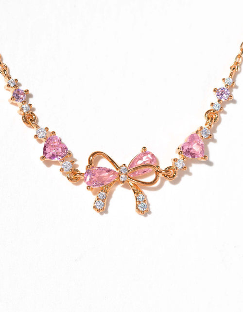 Load image into Gallery viewer, Cute Sweet Bracelet Loving Heart Zircon Bowknot Bracelet
