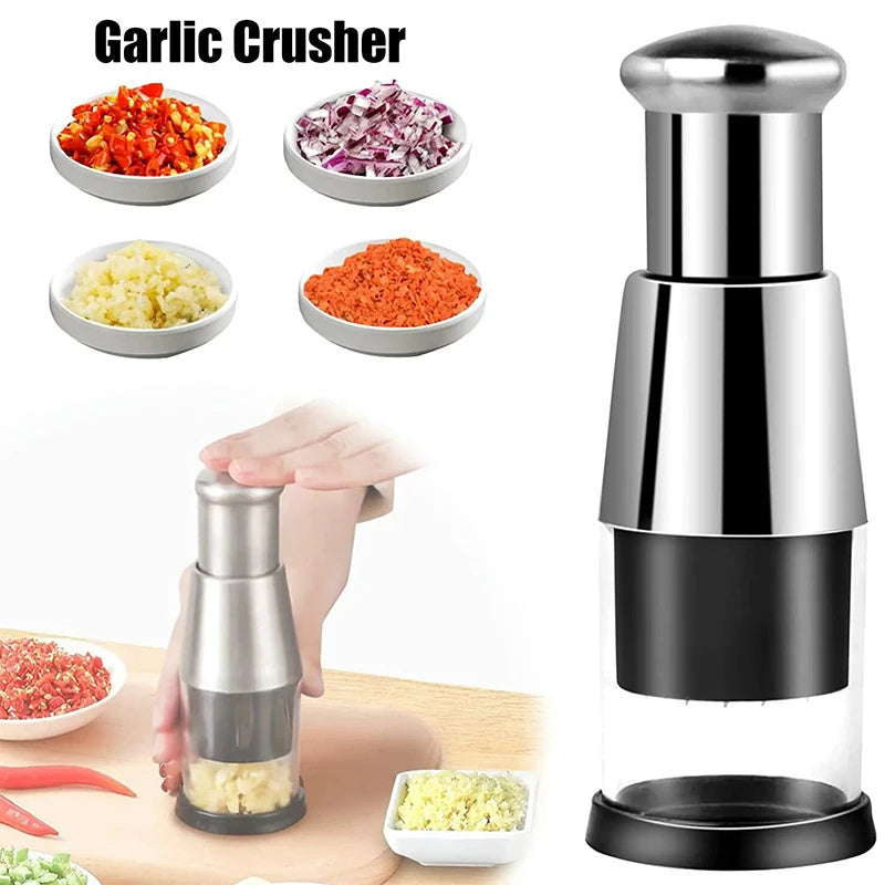 Garlic Crusher Onion Chopper Vegetables Chopper Manual Garlic Press Machine Garlic Squeezer Kitchen Gadget