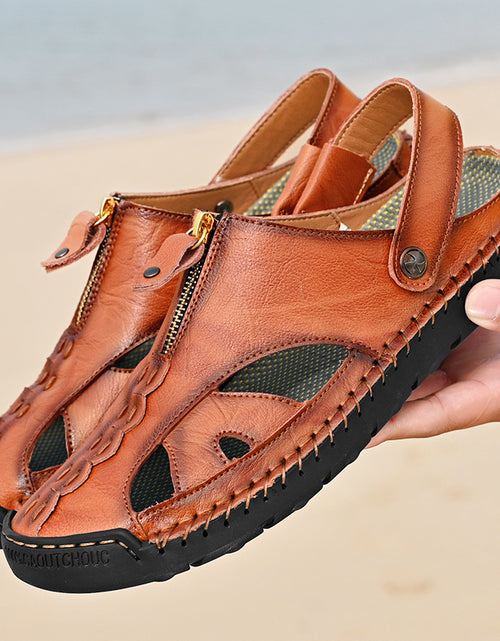 Load image into Gallery viewer, Men&#39;s Sandals Plus Size Outdoor Beach Handcraft
