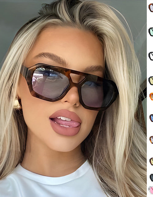 Load image into Gallery viewer, Big Frame Leopard Sunglasses Summer Sunshade Beach Vacation Glasses
