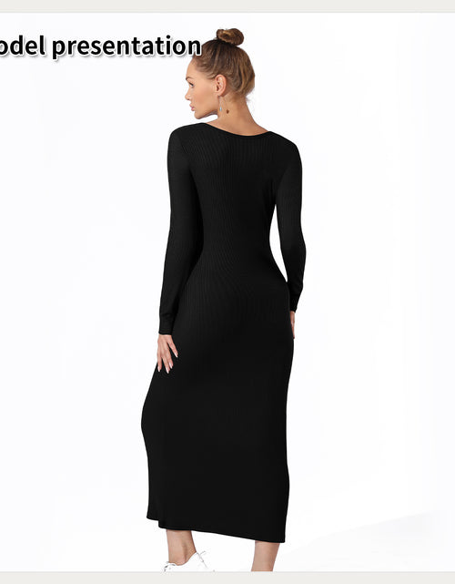 Load image into Gallery viewer, Women&#39;s Fashion Simple Solid Color Dress
