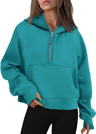 Load image into Gallery viewer, Zipper Hoodies Sweatshirts With Pocket Loose Sport Tops Long Sleeve Pullover Sweaters Winter Fall Outfits Women Clothing
