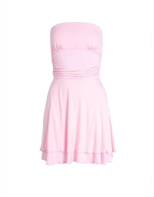 Load image into Gallery viewer, Y2K Tube-top Short Dress Summer Sexy Pleated Tight Dresses For Womens Clothing
